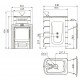 Печь банная Гейзер 2014 Inox Витра ЗК терракота купить в Магия Огня